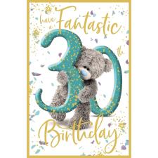 Fantastic 30th Birthday Photo Finish Me to You Bear Card Image Preview